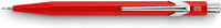 Porte-mines - Métal - Rouge - Mine de 0,7mm - Rechargeable - Caran d'Ache 849