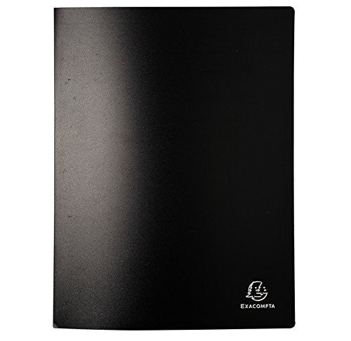 Porte-vues - 40 vues - 20 pochettes - Noir - A4 - Souple - Exacompta