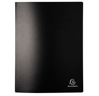 Porte-vues - 40 vues - 20 pochettes - Noir - A4 - Souple - Exacompta