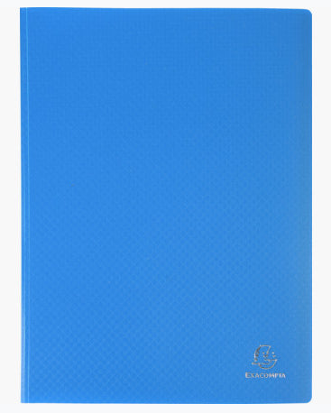 Porte-vues - 60 vues - 30 pochettes - Bleu - A4 - Souple - Exacompta