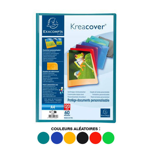 Porte-vues - Lutin - 120 vues - Couverture personnalisable - Polypro - A4