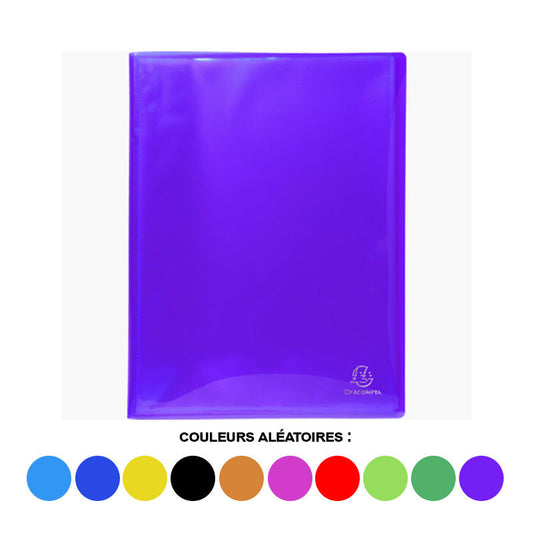 Porte-vues - Lutin - 200 vues - Polypro semi-rigide - A4 - Couleurs assorties - Exacompta
