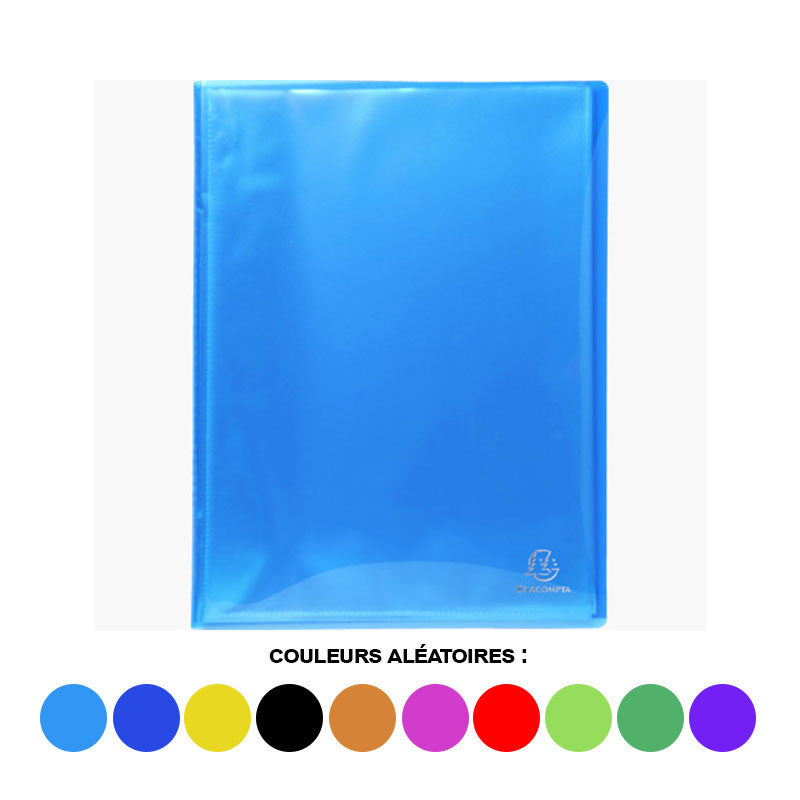 Porte-vues - Lutin - 80 vues - Polypro semi-rigide - A4 - Couleurs assorties - Exacompta