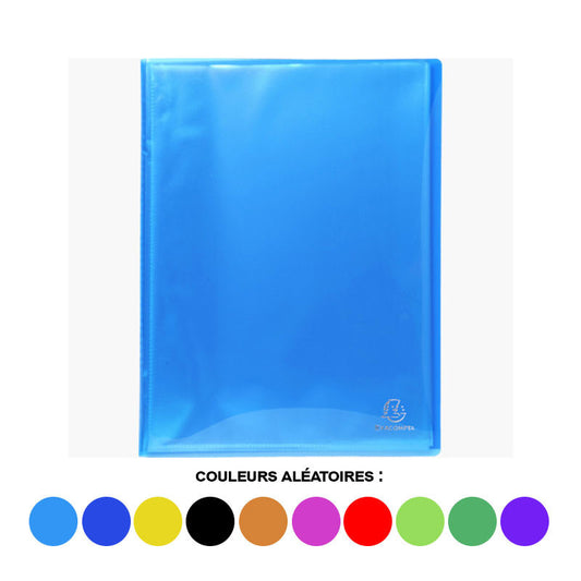 Porte-vues - Lutin - 80 vues - Polypro semi-rigide - A4 - Couleurs assorties - Exacompta