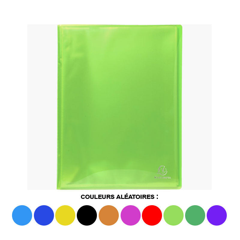 Porte-vues - Lutin - 80 vues - Polypro semi-rigide - A4 - Couleurs assorties - Exacompta