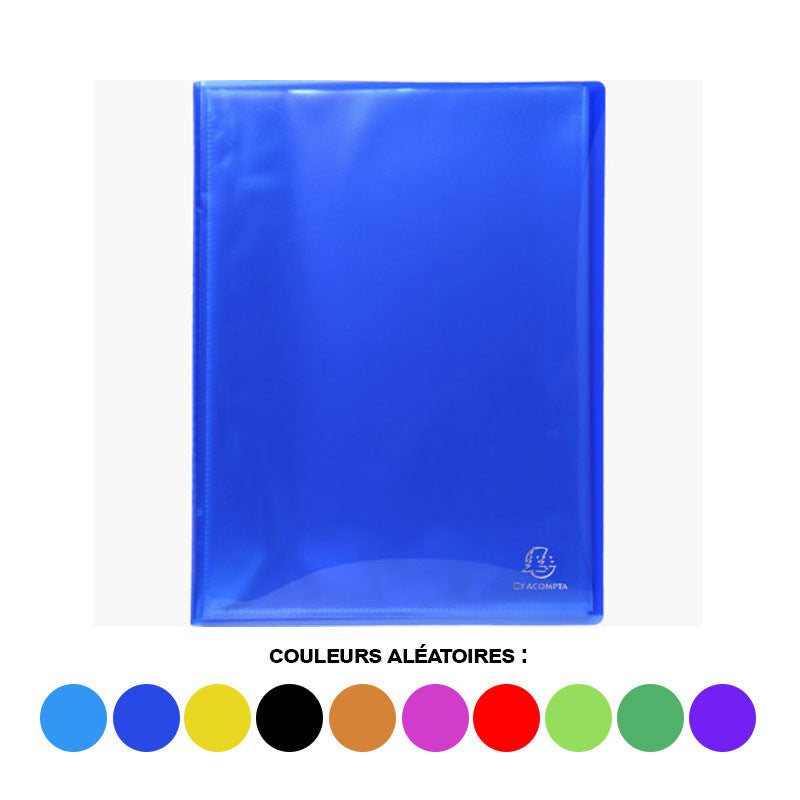 Porte-vues - Lutin - 80 vues - Polypro semi-rigide - A4 - Couleurs assorties - Exacompta