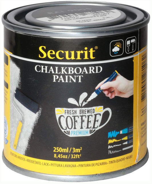 Pot De Peinture Ardoise - Noir - 250Ml - Securit