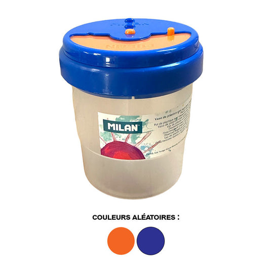 Pot pour nettoyer les pinceaux - Plastique - Transparent - Pour l'école - Milan