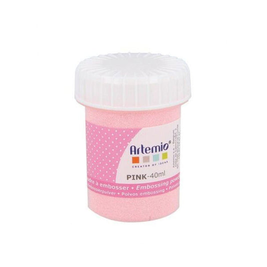 Poudre à embosser - Rose bébé - Opaque - Embossage - Scrapbooking - Pot de 40ml