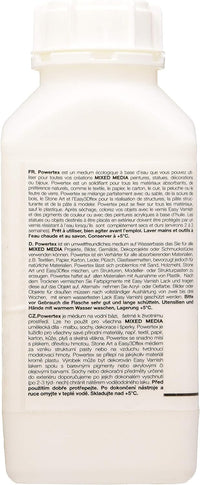 Powertex - Durcisseur - Médium - Tissus, papier, carton - Transparent - 500g