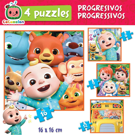 Puzzles - Cocomelon dessin animé - Pour enfant de 3 ans - 4 modèles - Educa