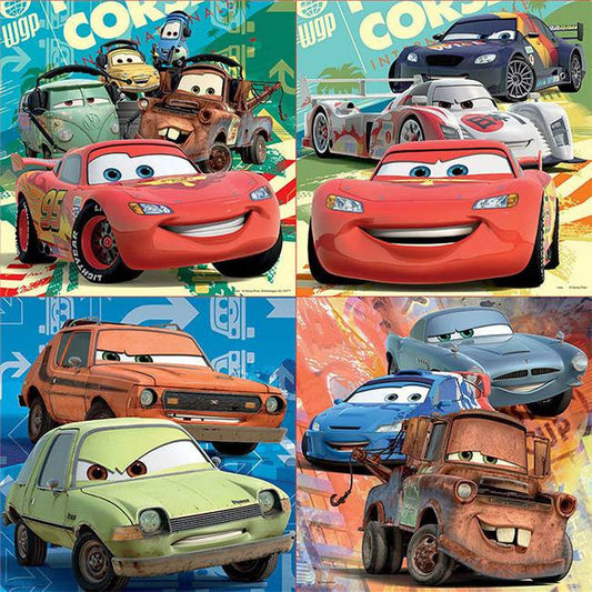 Puzzle - Cars - Disney - 4 puzzles - 12 16 20 et 25 pièces - Educa