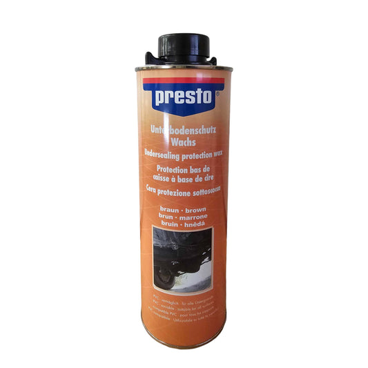 Produit protection de dessous de caisse - Voiture - Brun - A base de cire - Presto - 1000ml