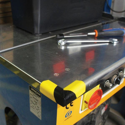 Protection de coin de table en mousse - Noir/Jaune - Viso