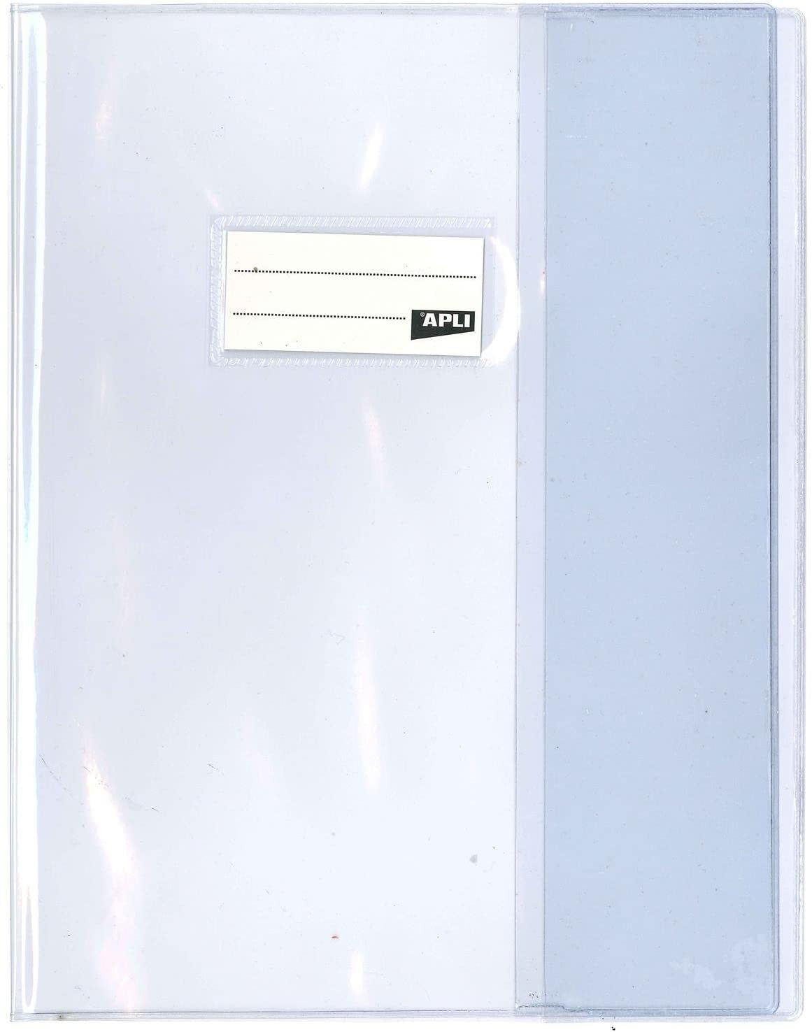 Protège-cahier transparent en PVC – Format 17x22 cm – Épaisseur : 19/100ème – Grain lisse