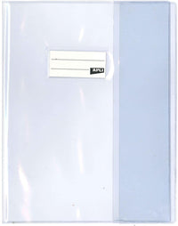 Protège-cahier transparent en PVC – Format 17x22 cm – Épaisseur : 19/100ème – Grain lisse
