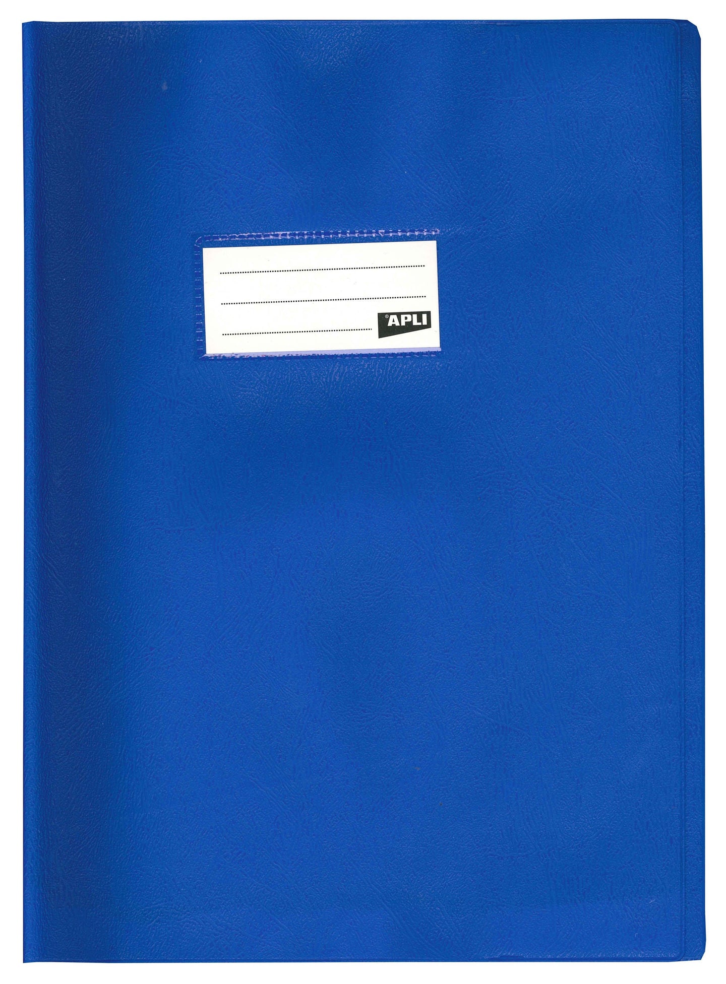 Protège-cahier opaque bleu en PVC – Format 24x32 cm – Épaisseur 19/100ème – Grain cuir