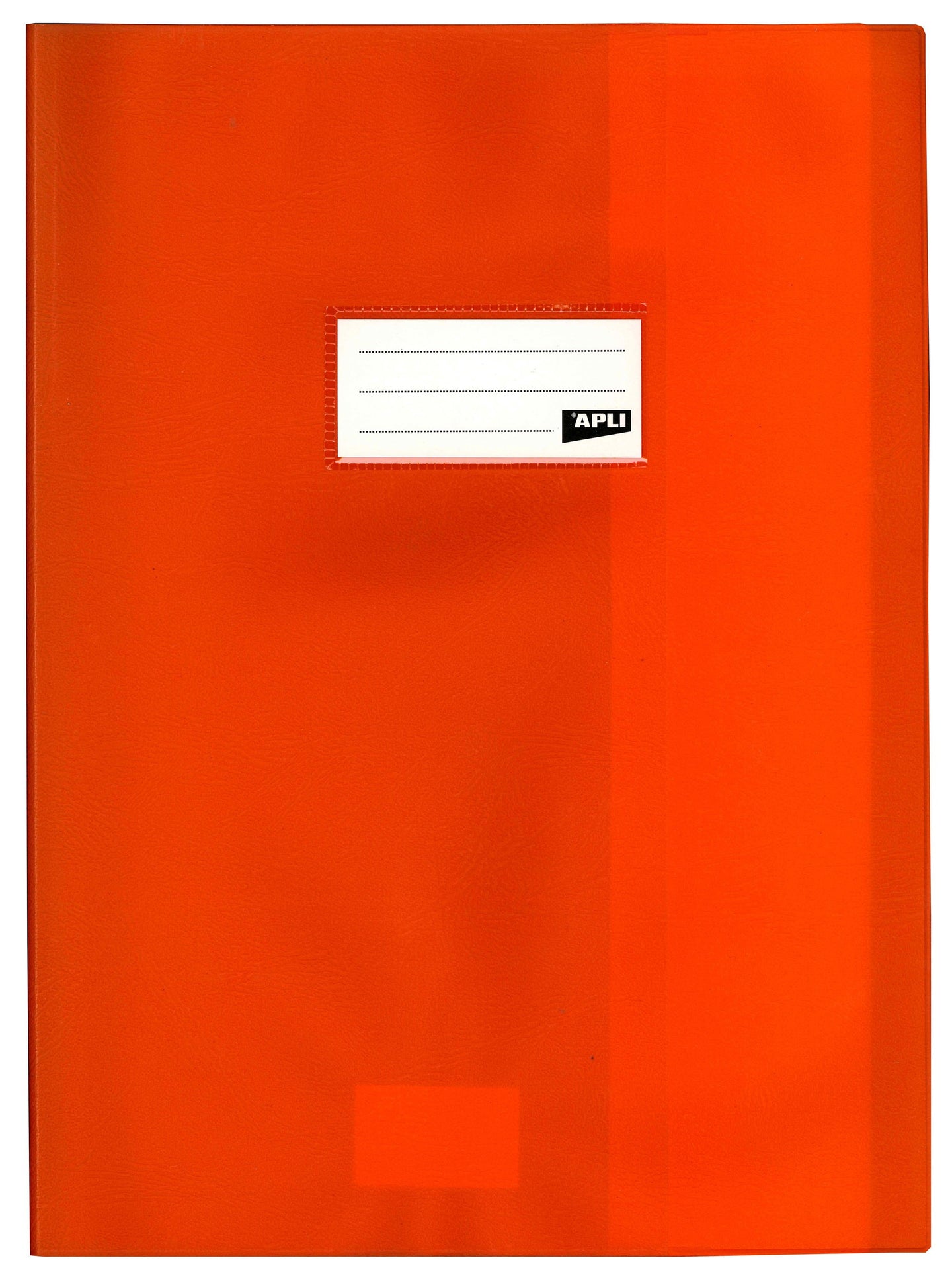 Protège-cahier opaque orange en PVC – Format 24x32 cm – Épaisseur 19/100ème – Grain cuir