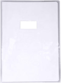 Protège cahier - A4 - 21x29,7cm - Transparent - Avec porte étiquette