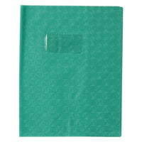 Protège-cahier - 17x22cm - Vert - Polypro - Motif losange - Résistant