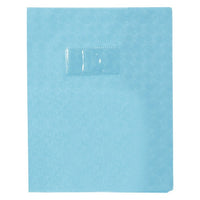 Protège-cahier - 17x22cm - Bleu clair - Polypro - Motif losange - Résistant