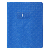 Protège-cahier - 17x22cm - Bleu - Polypro - Motif losange - Résistant