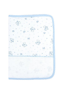 Protège carnet de santé - A broder - Bleu/motif koala - 25x18cm - Bébé - Naissance
