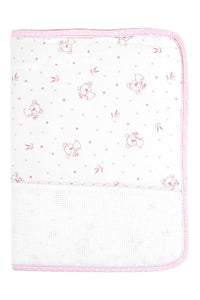 Protège carnet de santé - A broder - Rose/motif koala - 25x18cm - Bébé - Naissance