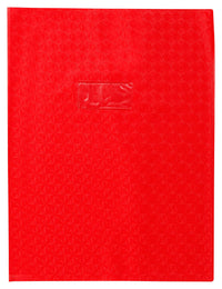 Protège-cahier - 24x32cm - Rouge - Polypro - Motif losange - Résistant
