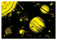 Puzzle - 1000 pièces - Effet néon - Le système solaire - Educa