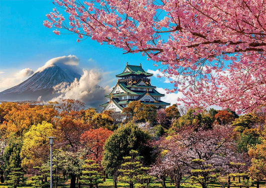 Puzzle - 2000 pièces - Le château d'Osaka au Japon - Educa