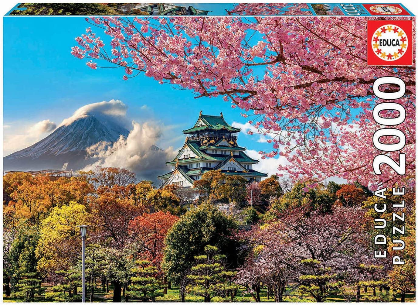 Puzzle - 2000 pièces - Le château d'Osaka au Japon - Educa