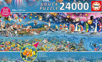 Puzzle - 24000 pièces - Grand modèle - La vie - Animaux - Mer - Nature - Educa
