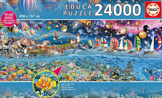 Puzzle - 24000 pièces - Grand modèle - La vie - Animaux - Mer - Nature - Educa