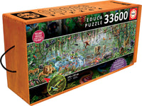 Puzzle - 33600 pièces - 570 x 157 cm - Animaux de la vie sauvage - Educa