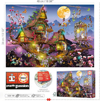 Puzzle - 500 pièces - La maison des fées - Educa