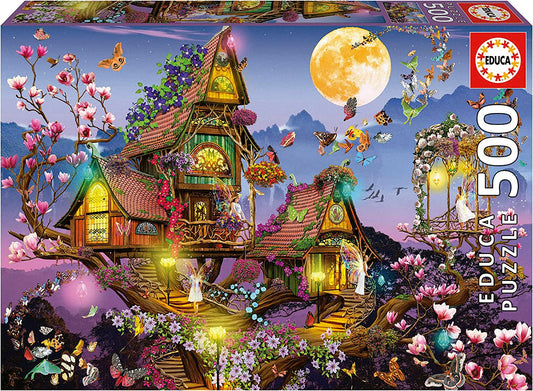 Puzzle - 500 pièces - La maison des fées - Educa