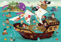 Puzzle éducatif - Bateau de pirates - 50 pièces - Dès 4 ans - Educa