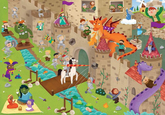 Puzzle éducatif - Le château fort - 50 pièces - Dès 4 ans - Educa