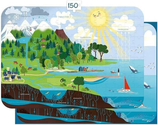 Puzzle - Educatif - 150 pièces - Enfant dès 6 ans - Apprendre le cycle de l'eau