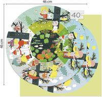 Puzzle - Educatif - 40 pièces - Enfant dès 5 ans - Apprendre les saisons