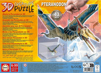 Puzzle - 3D - Dinosaure - Pteranodon - 43 pièces - Enfant dès 5 ans - Educa