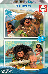 Puzzle - Disney Vaiana - 2 modèles - 2x48 pièces - Dès 4 ans - Educa