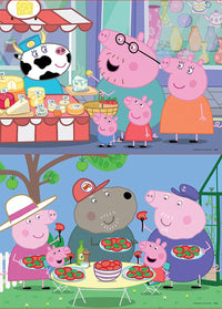 Puzzle en bois - Peppa Pig et ses amis - 2 x 25 pièces - Dès 3 ans - Educa