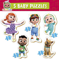Puzzle - Pour bébé - 5 puzzles - Cocomelon - 3 à 5 pièces - Dès 2 ans