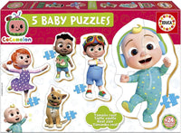 Puzzle - Pour bébé - 5 puzzles - Cocomelon - 3 à 5 pièces - Dès 2 ans