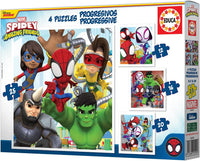 Puzzle - Enfant - Dès 3 ans - 4 modèles - Spidey et ses amis étonnants - Educa
