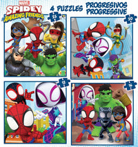 Puzzle - Enfant - Dès 3 ans - 4 modèles - Spidey et ses amis étonnants - Educa