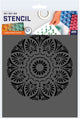 Pochoir mandala format A4 décoration peinture QBIX