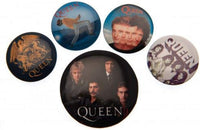 Queen - Badges - A épingler sur veste, sacs, tee-shirt - 5 modèles - 3 à 4 cm diamètre